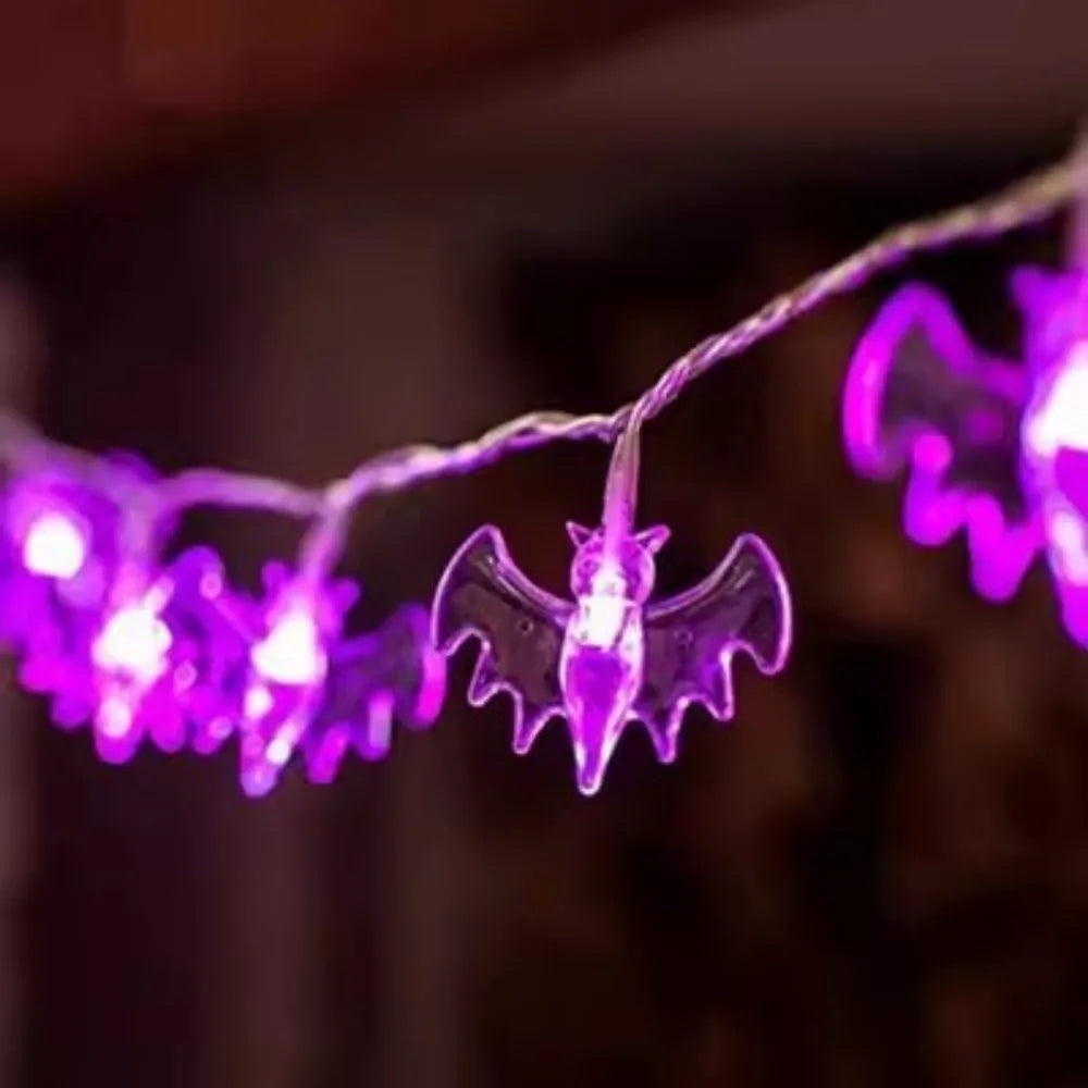 Halloween Bat String Lights, Battery-Powered (10 or 20 LED)
