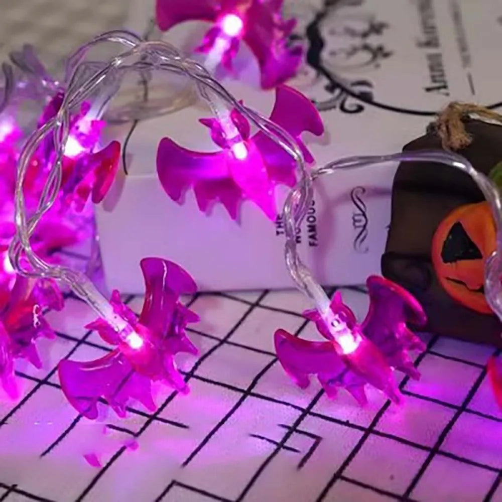 Halloween Bat String Lights, Battery-Powered (10 or 20 LED)