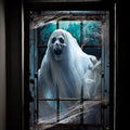 Halloween Ghost & Cobweb Window Clings, Set of 6